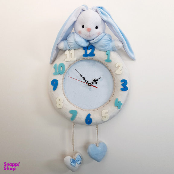 ساعت دیواری کودک نی نی سیس مدل خرگوش کد W-RAB-AB
