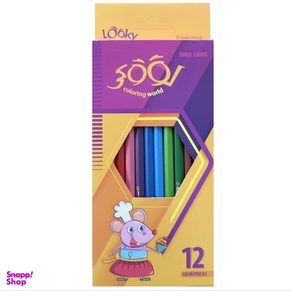 مداد رنگی 12 رنگ لوکی مدل Mouse