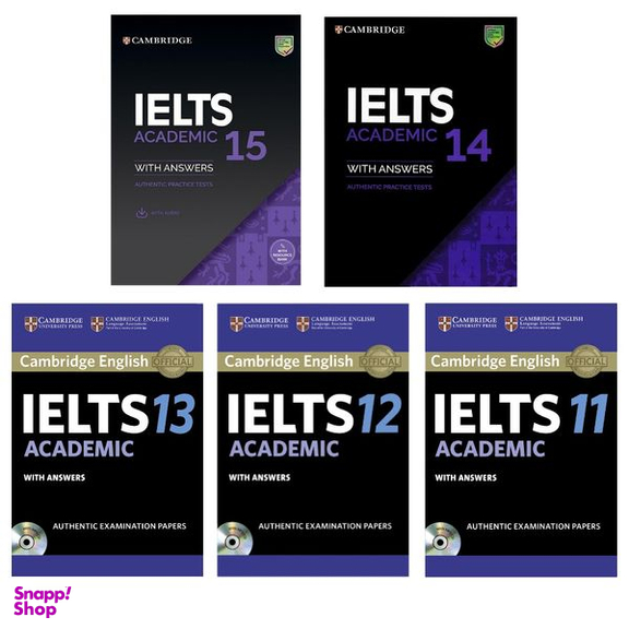 کتاب IELTS Cambridge Academic اثر جمعی از نویسندگان انتشارات کمبریج جلد 11 تا 15
