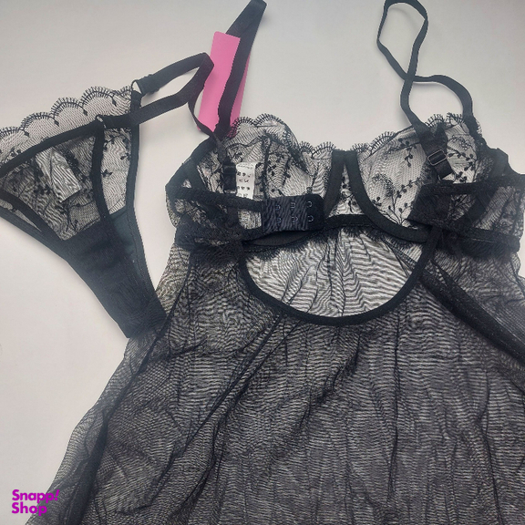 لباس خواب زنانه برتا کد 2200B رنگ مشکی