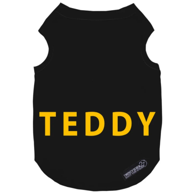 لباس سگ و گربه 27 طرح Teddy کد MH1339 رنگ مشکی