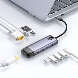 هاب 10 پورت USB-C مک دودو مدل HU-7420 طول 15 سانتی‌ متر