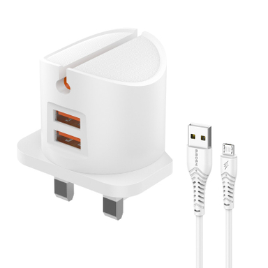 شارژر دیواری بیبوشی مدل C10 به همراه کابل MicroUSB