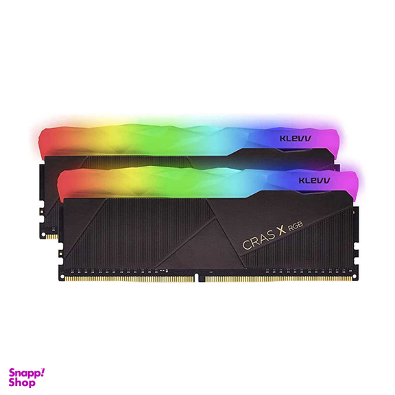 رم کامپیوتر کلو مدل CRAS X RGB DDR4 دو کاناله 3600 مگاهرتز CL18 ظرفیت 8 گیگابایت بسته 2 عددی