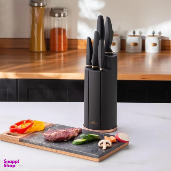 سرویس چاقو 6 پارچه آشپزخانه کاراجا کد 3851