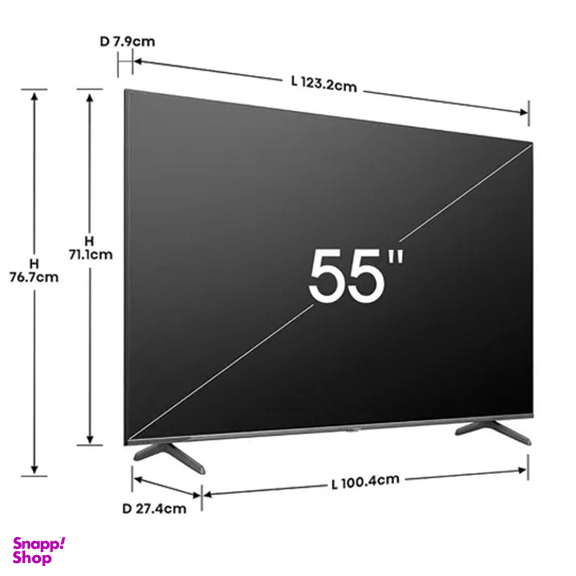 تلویزیون ال ای دی هوشمند هایسنس مدل 55Q7N سایز 55 اینچ