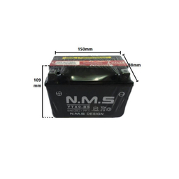 باتری موتور سیکلت متوسط ان ام اس مدل 12V-9AH