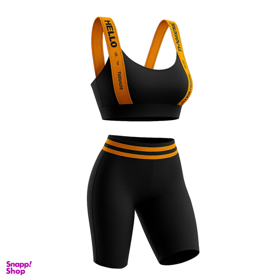 ست نیم تنه و شلوارک ورزشی زنانه ماییلدا مدل 5327