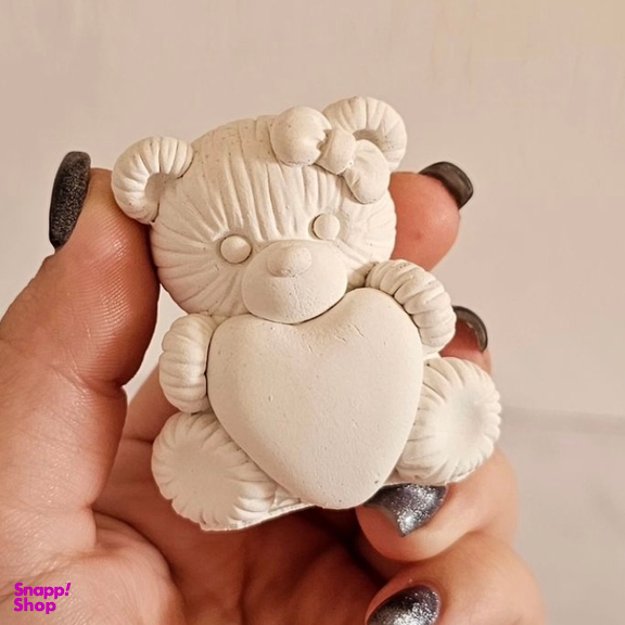 قالب سیلیکونی تدی قلب دار سایز 6×3 سانتی متر