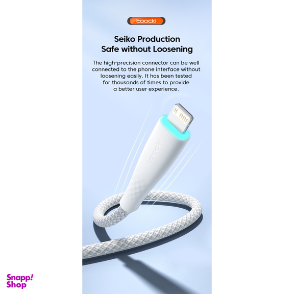 کابل دیتا USB-C به Lightning توکی مدل BMH05 طول 2 متر