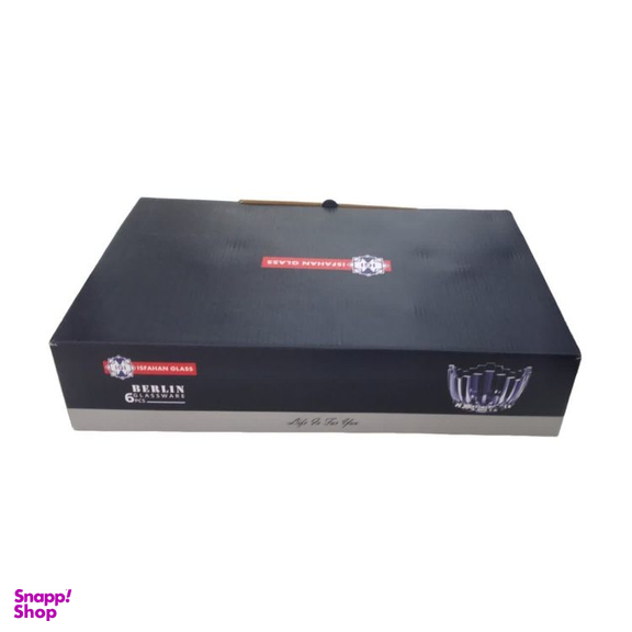 پیاله شیشه و بلور اصفهان مدل برلین کد 980 بسته 6 عددی