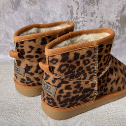 نیم بوت زنانه طرح آگ مدل پلنگی