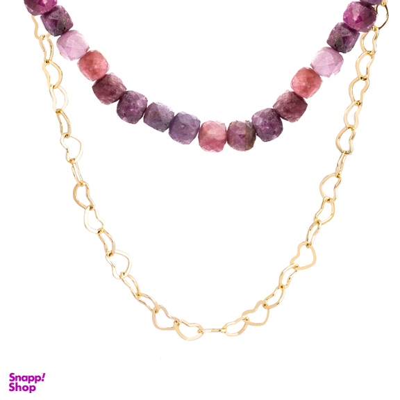 گردنبند زنانه الون مدل یاقوت گلفام