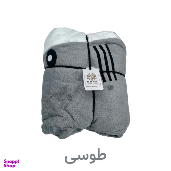 پتو کوکو جم مدل کوسه ای سایز 200×75 سانتی متر