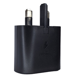 شارژر موبایل 25 وات سامسونگ مدل Ta800 سریال R37T63PFG59DKB به همراه مبدل برق 20 آمپر مارکن