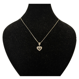 گردنبند نقره زنانه گیرا مدل قلب کد G1037