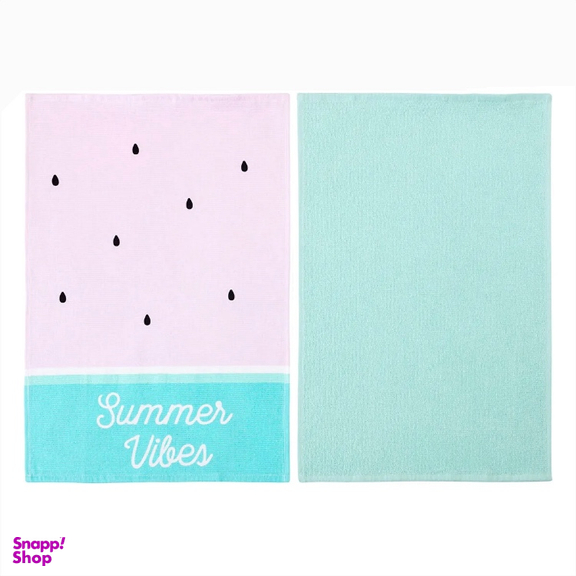 حوله آشپزخانه ال سی دابلیو هوم مدل summer مجموعه 2 عددی