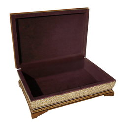 جعبه قرآن کریم خاتم کاری خادم ملت کد 1125