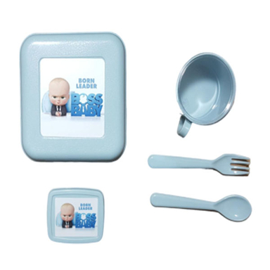 سرویس 5 تکه ظرف غذاخوری کودک پادیز مدل دختر بچه رییس