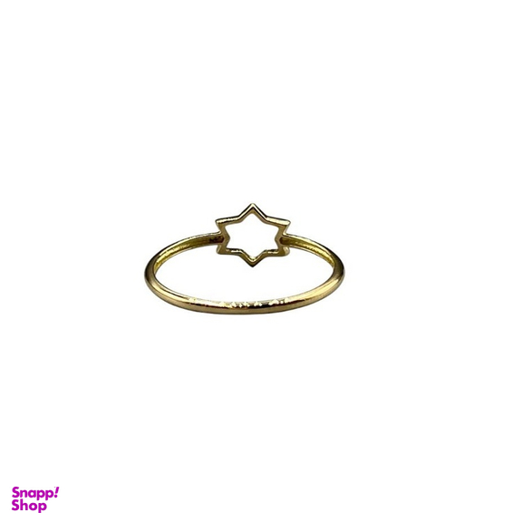انگشتر طلا عیار 750 زنانه طرح مینیمال مدل ستاره کد 018
