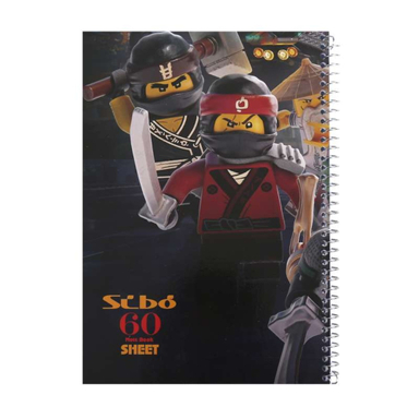 دفتر مشق 60 برگ سیبو طرح لگوکد کد EN42