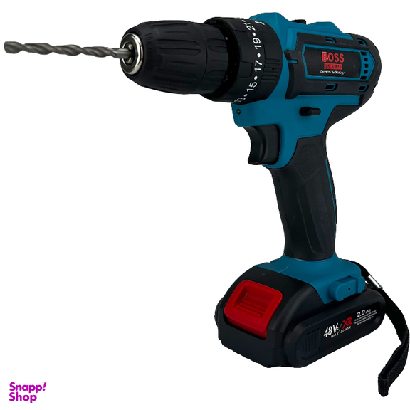 دریل و پیچ گوشتی شارژی چکشی باس کد BS-48VF مجموعه 27 عددی