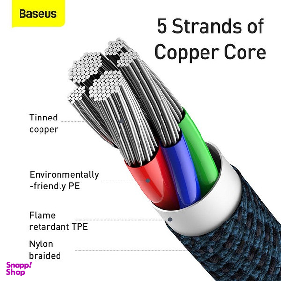 کابل تبدیل USB-C به Lightning بیسوس مدل Catlgd-A به طول 2 متر