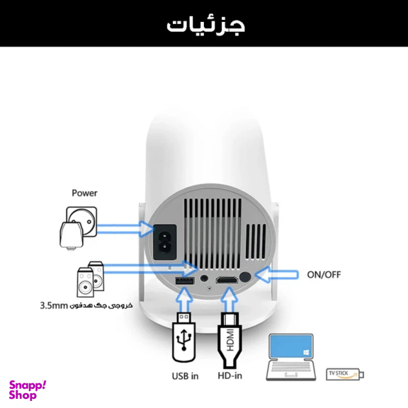 ویدئو پروژکتور مدل HY-300 Android