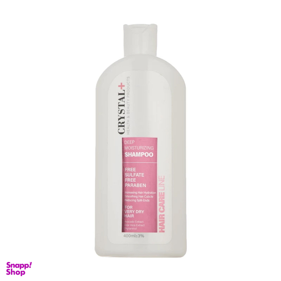 شامپو آبرسان قوی مو کریستال مدل Hair Care Line حجم 400 میلی لیتر