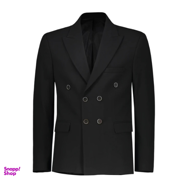 ست کت و شلوار مردانه مدل دبل برست رنگ مشکی