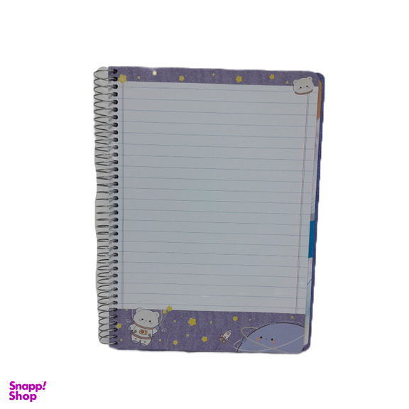 دفتر سیمی 100 برگ سویل مدل حاشیه دار فانتزی کد 831