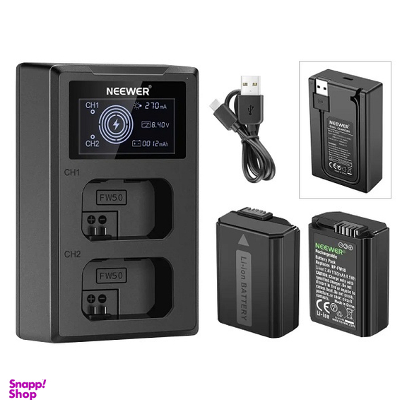 کیت باطری و شارژر نیویر مدل FW50