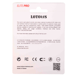 کارت حافظه SDXC لوتوس مدل Elite Pro کلاس 10 استاندارد UHS-I U3 سرعت 200mbps ظرفیت 128 گیگابایت