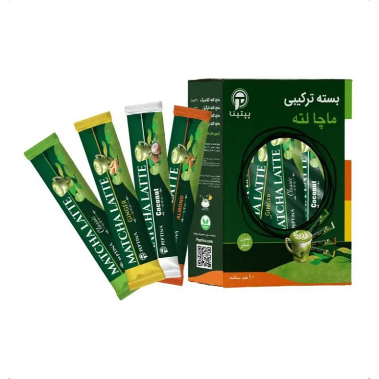 بسته ترکیبی ماچا لته پپتینا بسته 10 عددی