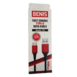کابل شارژ 5 آمپر USB به Type-C بنیس کد 2050 طول 1 متر