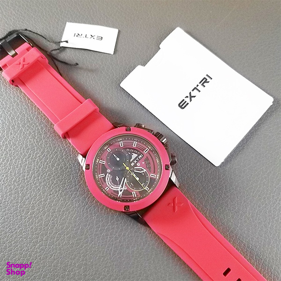 ساعت عقربه ای مردانه اکستری کد X6065-E رنگ قرمز مشکی