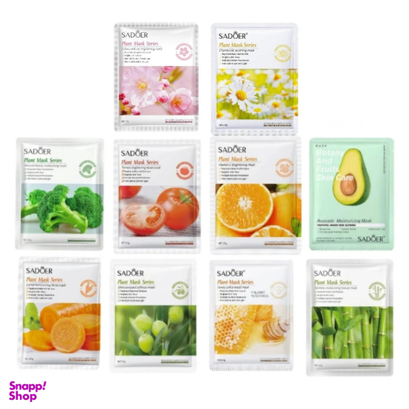 ماسک صورت سادور مدل آبرسان وزن 25 گرم بسته 10 عددی