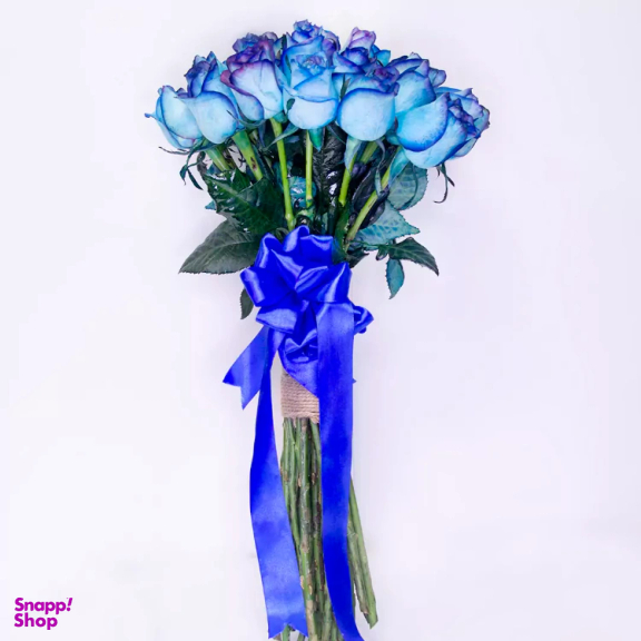 دسته گل رز طبیعی گل باختر کد 21926