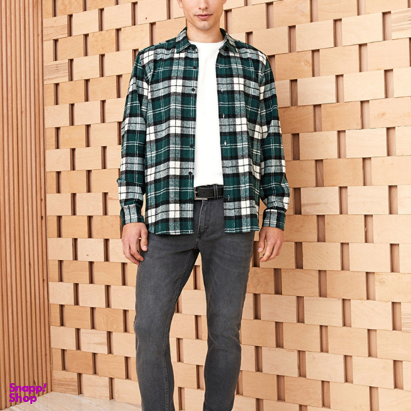 پیراهن آستین بلند مردانه ال سی وایکیکی مدل charpo0