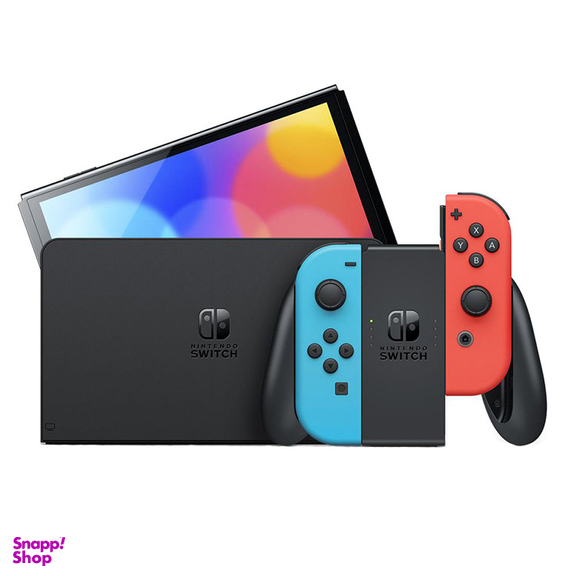 کنسول بازی هیبریدی نینتندو مدل Switch - OLED Neon Blue and Neon Red ظرفیت 64 گیگابایت
