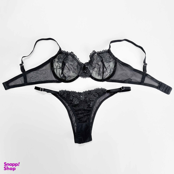 ست سوتین و شورت زنانه نوشه پوش کد 86003