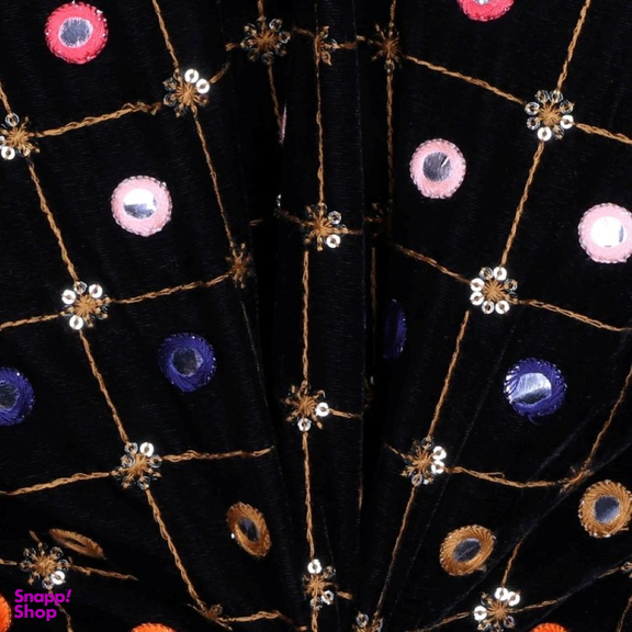 کاپشن زنانه گره استایل مدل یلدا رنگ مشکی