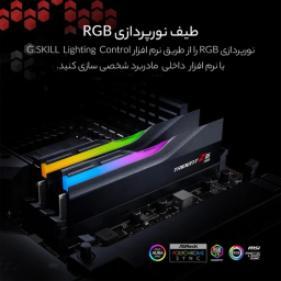 رم دسکتاپ DDR5 دوکاناله 6400 مگاهرتز CL32 جی اسکیل مدل TRIDENT Z5 RGB Black ظرفیت 24 گیگابایت بسته 2 عددی