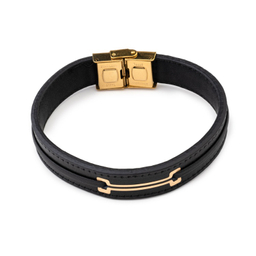 دستبند طلا ۱۸ عیار مردانه داریم طرح دیبا