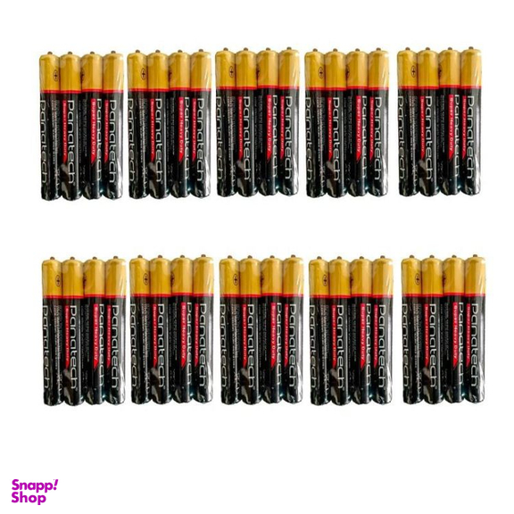 باتری نیم قلمی پاناتک مدل Zinc Carbon R03 AAA Shrink کد 7517