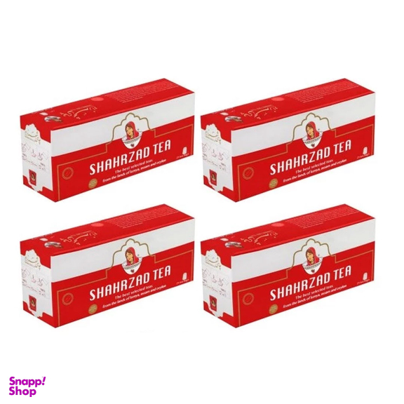 چای کیسه ای شهرزاد مدل رویال مجموعه 4 عددی