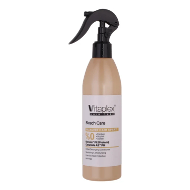 اسپری ترمیم کننده و نرم کننده مو ویتاپلکس مناسب موهای دکلره شده حجم 300 میلی لیتر