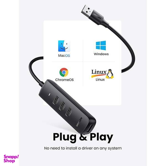 هاب 4 پورت USB یوگرین مدل CM416 کد 80657