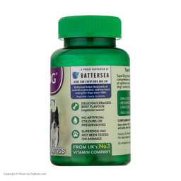 قرص مکمل سگ ویتابیوتیکس مدل SuperDog Health Vitality بسته 60 عددی