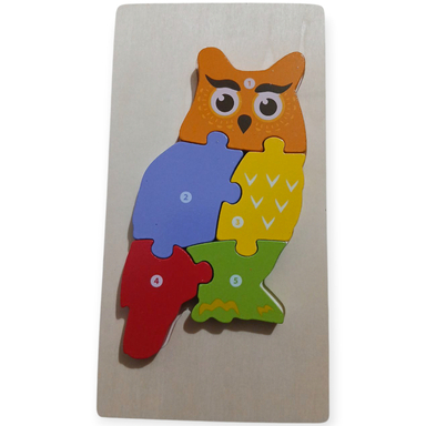 بازی آموزشی مدل پازل برجسته طرح جغد